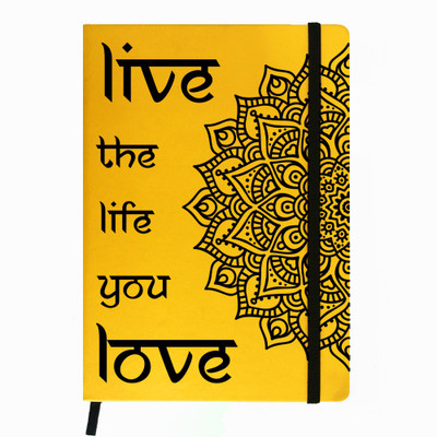 

Hamee A5 Notebook(Designer Printed PU Leather Undated A5 Notebook Planner, Yellow)
