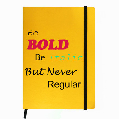 

Hamee A5 Notebook(Designer Printed PU Leather Undated A5 Notebook Planner, Yellow)