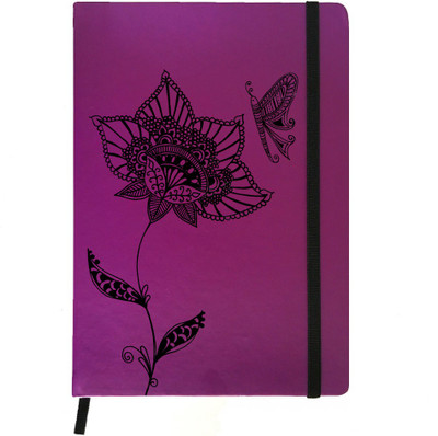 

Hamee A5 Notebook(Designer Printed PU Leather Undated A5 Notebook Planner, Purple)
