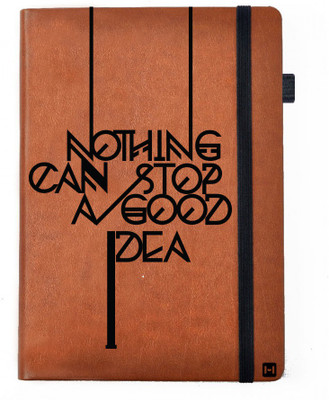 

Hamee A5 Notebook(Designer Printed PU Leather Undated A5 Notebook Planner, Tan)