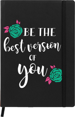 

Hamee A5 Notebook(Designer Printed PU Leather Undated A5 Notebook Planner, Black)