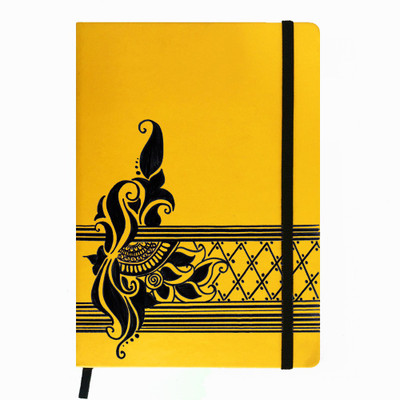 

Hamee A5 Notebook(Designer Printed PU Leather Undated A5 Notebook Planner, Yellow)