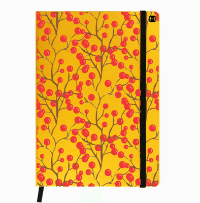 Hamee A5 Notebook(Designer Printed PU Leather Undated A5 Notebook Planner, Yellow)