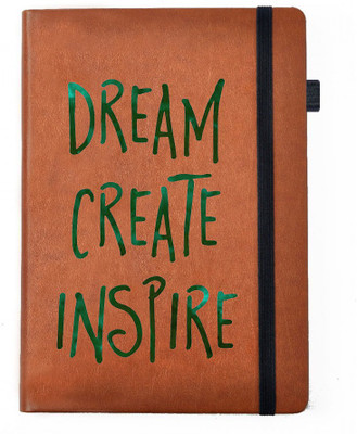 

Hamee A5 Notebook(Designer Printed PU Leather Undated A5 Notebook Planner, Tan)