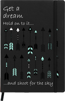 

Hamee A5 Notebook(Designer Printed PU Leather Undated A5 Notebook Planner, Black)