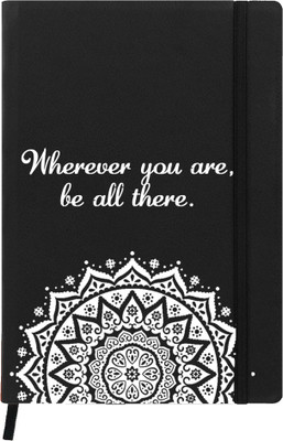 

Hamee A5 Notebook(Designer Printed PU Leather Undated A5 Notebook Planner, Black)