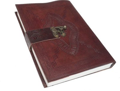 

Pranjals House A4 Journal(Pure Genuine Real Vintage Leather Handmadepaper Notebook Dairy For office Home to Write Poem Daily Update - Brown Size of 10*7, Brown)