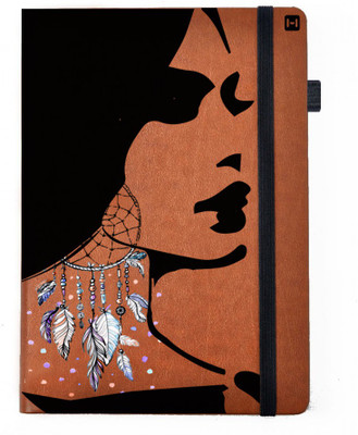 

Hamee A5 Notebook(Designer Printed PU Leather Undated A5 Notebook Planner, Tan)