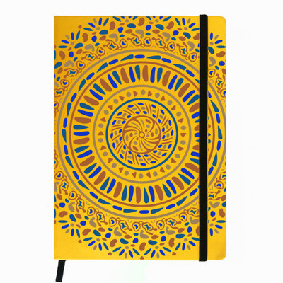 

Hamee A5 Notebook(Designer Printed PU Leather Undated A5 Notebook Planner, Yellow)