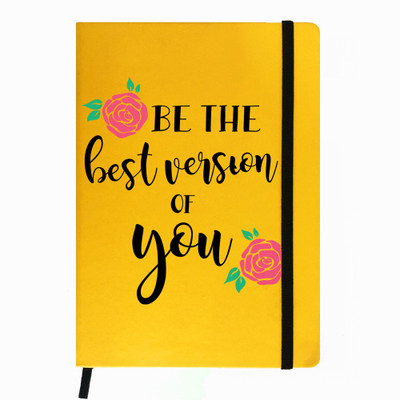 

Hamee A5 Notebook(Designer Printed PU Leather Undated A5 Notebook Planner, Yellow)