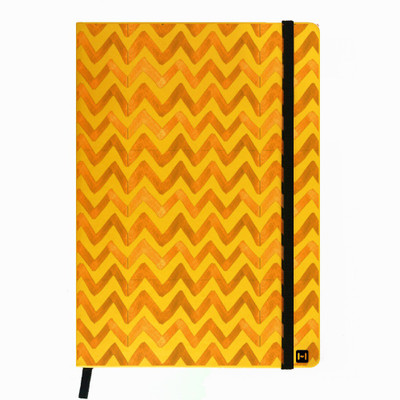 

Hamee A5 Notebook(Designer Printed PU Leather Undated A5 Notebook Planner, Yellow)