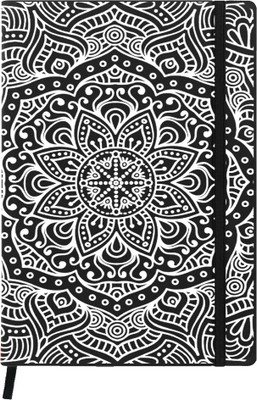 

Hamee A5 Notebook(Designer Printed PU Leather Undated A5 Notebook Planner, Black)