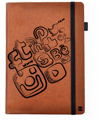 

Hamee A5 Notebook(Designer Printed PU Leather Undated A5 Notebook Planner, Tan)