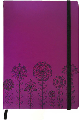 

Hamee A5 Notebook(Designer Printed PU Leather Undated A5 Notebook Planner, Purple)