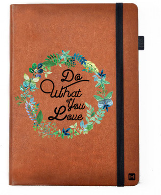 

Hamee A5 Notebook(Designer Printed PU Leather Undated A5 Notebook Planner, Tan)