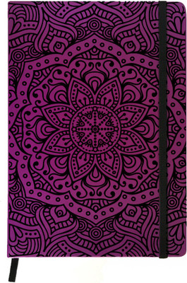 Hamee A5 Notebook(Designer Printed PU Leather Undated A5 Notebook Planner, Purple)
