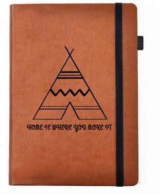 

Hamee A5 Notebook(Designer Printed PU Leather Undated A5 Notebook Planner, Tan)