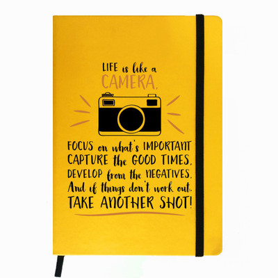 

Hamee A5 Notebook(Designer Printed PU Leather Undated A5 Notebook Planner, Yellow)