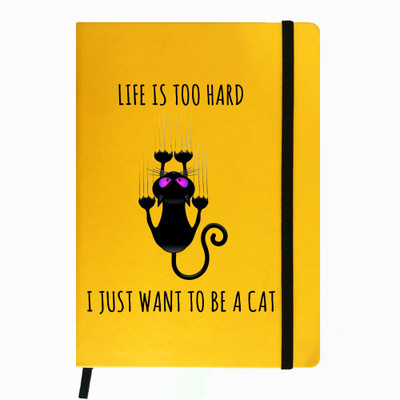 

Hamee A5 Notebook(Designer Printed PU Leather Undated A5 Notebook Planner, Yellow)