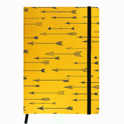 

Hamee A5 Notebook(Designer Printed PU Leather Undated A5 Notebook Planner, Yellow)
