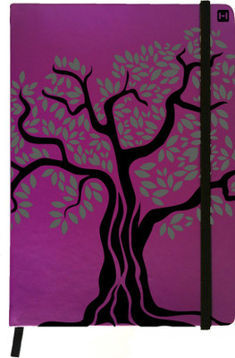 

Hamee A5 Notebook(Designer Printed PU Leather Undated A5 Notebook Planner, Purple)