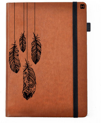 

Hamee A5 Notebook(Designer Printed PU Leather Undated A5 Notebook Planner, Tan)