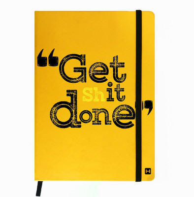 

Hamee A5 Notebook(Designer Printed PU Leather Undated A5 Notebook Planner, Yellow)