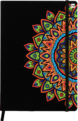 

Hamee A5 Notebook(Designer Printed PU Leather Undated A5 Notebook Planner, Black)