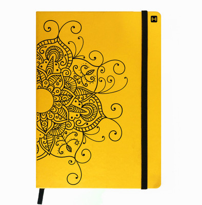 

Hamee A5 Notebook(Designer Printed PU Leather Undated A5 Notebook Planner, Yellow)