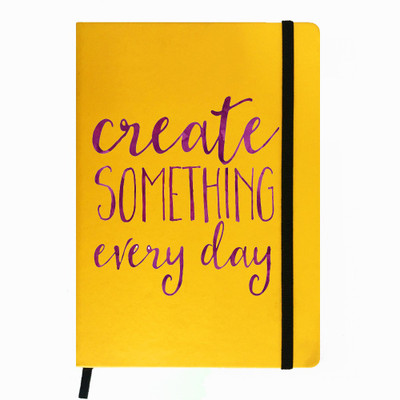 

Hamee A5 Notebook(Designer Printed PU Leather Undated A5 Notebook Planner, Yellow)