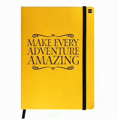 

Hamee A5 Notebook(Designer Printed PU Leather Undated A5 Notebook Planner, Yellow)