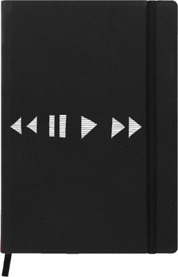 

Hamee A5 Notebook(Designer Printed PU Leather Undated A5 Notebook Planner, Black)