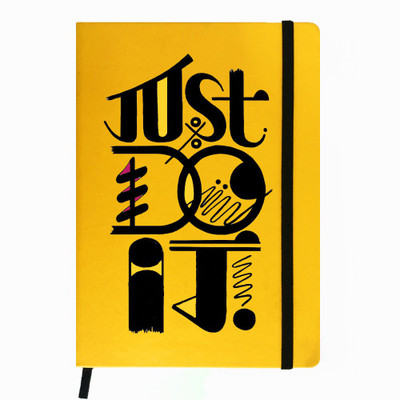 

Hamee A5 Notebook(Designer Printed PU Leather Undated A5 Notebook Planner, Yellow)