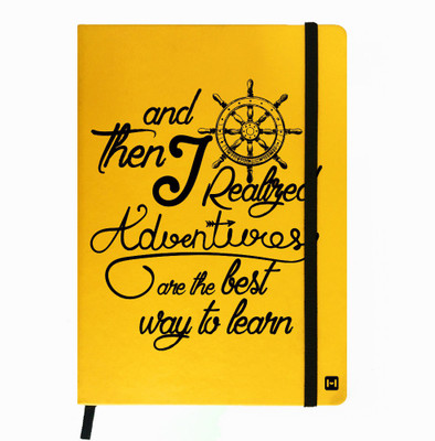 

Hamee A5 Notebook(Designer Printed PU Leather Undated A5 Notebook Planner, Yellow)