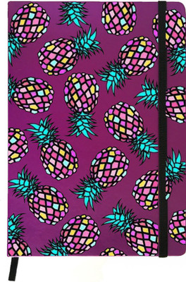 

Hamee A5 Notebook(Designer Printed PU Leather Undated A5 Notebook Planner, Purple)