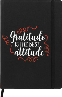 Hamee A5 Notebook(Designer Printed PU Leather Undated A5 Notebook Planner, Black)