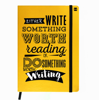 

Hamee A5 Notebook(Designer Printed PU Leather Undated A5 Notebook Planner, Yellow)