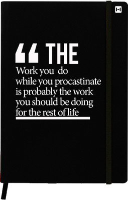 

Hamee A5 Notebook(Designer Printed PU Leather Undated A5 Notebook Planner, Black)