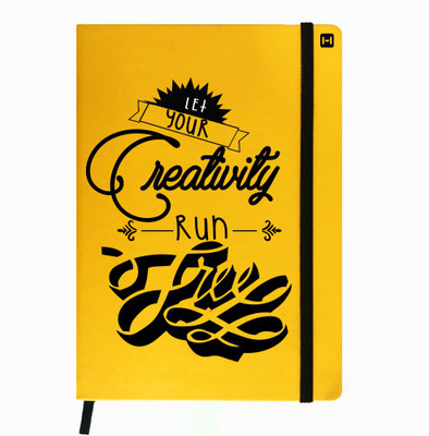 

Hamee A5 Notebook(Designer Printed PU Leather Undated A5 Notebook Planner, Yellow)