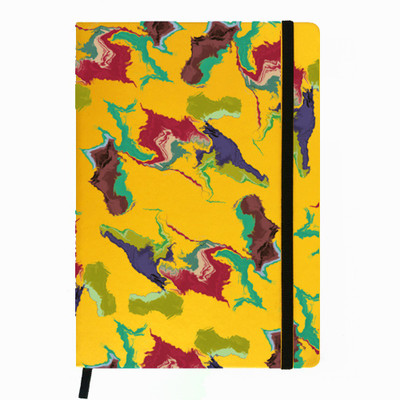 

Hamee A5 Notebook(Designer Printed PU Leather Undated A5 Notebook Planner, Yellow)