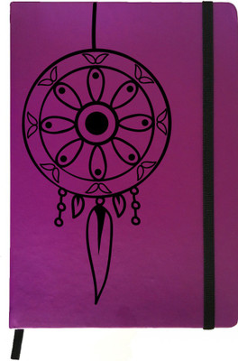 

Hamee A5 Notebook(Designer Printed PU Leather Undated A5 Notebook Planner, Purple)