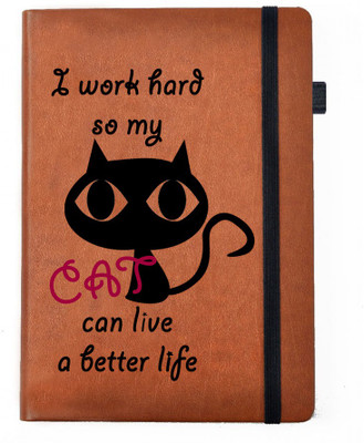 

Hamee A5 Notebook(Designer Printed PU Leather Undated A5 Notebook Planner, Tan)