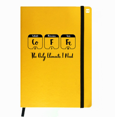 

Hamee A5 Notebook(Designer Printed PU Leather Undated A5 Notebook Planner, Yellow)
