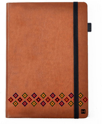 

Hamee A5 Notebook(Designer Printed PU Leather Undated A5 Notebook Planner, Tan)