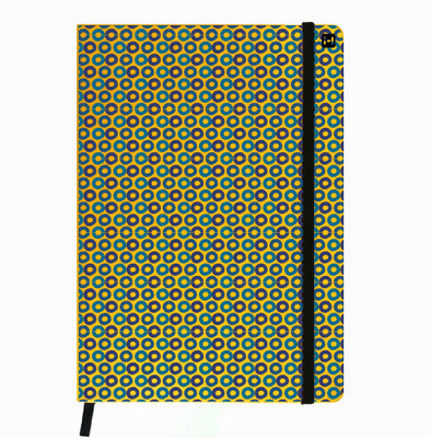 

Hamee A5 Notebook(Designer Printed PU Leather Undated A5 Notebook Planner, Yellow)