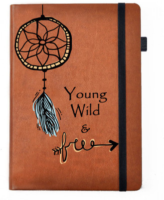 

Hamee A5 Notebook(Designer Printed PU Leather Undated A5 Notebook Planner, Tan)