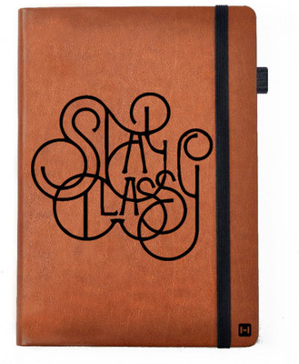 

Hamee A5 Notebook(Designer Printed PU Leather Undated A5 Notebook Planner, Tan)