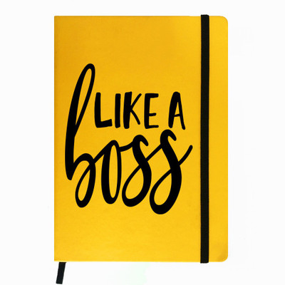 

Hamee A5 Notebook(Designer Printed PU Leather Undated A5 Notebook Planner, Yellow)