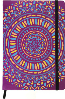 

Hamee A5 Notebook(Designer Printed PU Leather Undated A5 Notebook Planner, Purple)