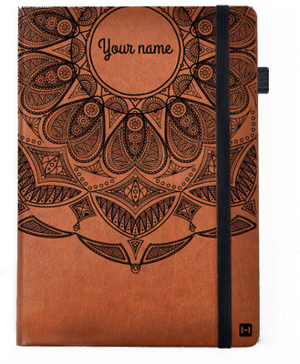

Hamee A5 Notebook(Designer Printed PU Leather Undated A5 Notebook Planner, Tan)